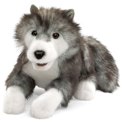 Timber Wolf Hand Puppet  |  Folkmanis