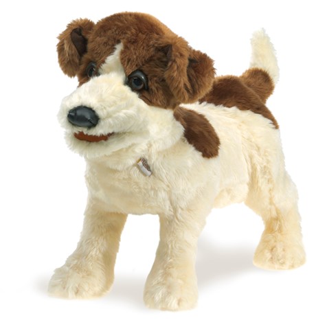 Jack Russell Terrier Hand Puppet  |  Folkmanis