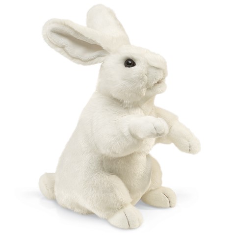 White Standing Rabbit  |  Folkmanis