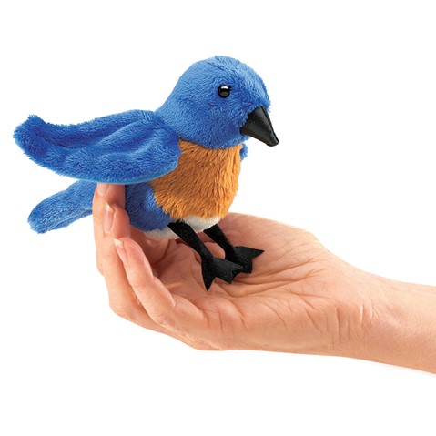 Mini Bluebird Finger Puppet  |  Folkmanis