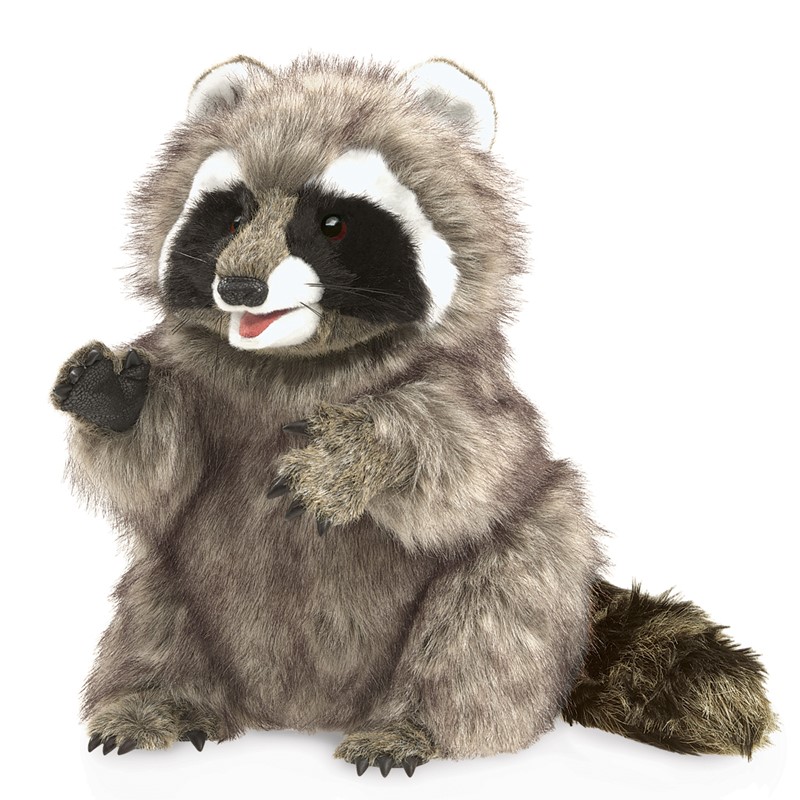 large stuffed raccoon