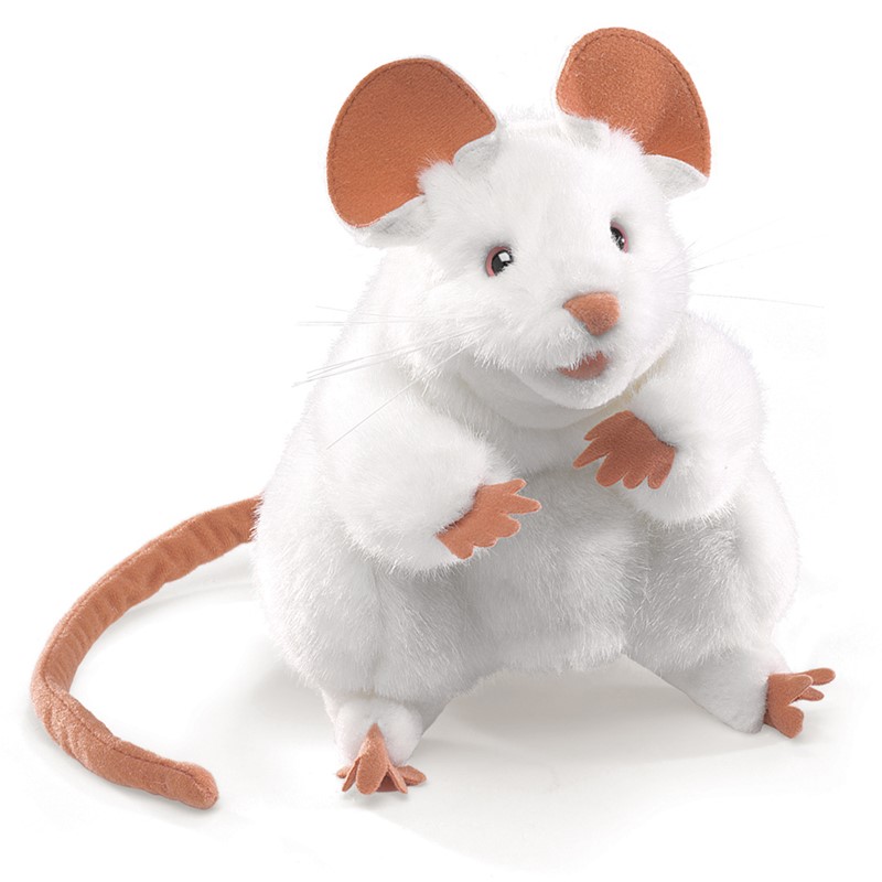 Folkmanis Mouse, White 2219