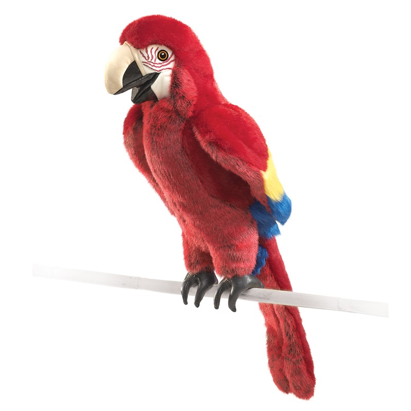 Folkmanis Macaw, Scarlet 2362