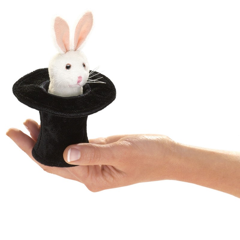 Folkmanis Mini Rabbit in Hat 2709