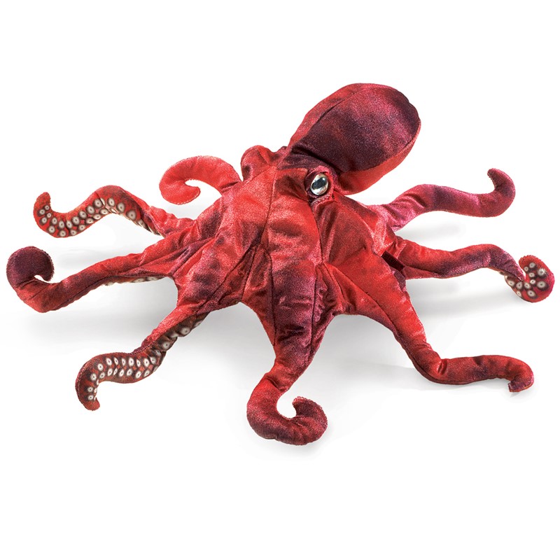 Folkmanis Octopus, Red 2974