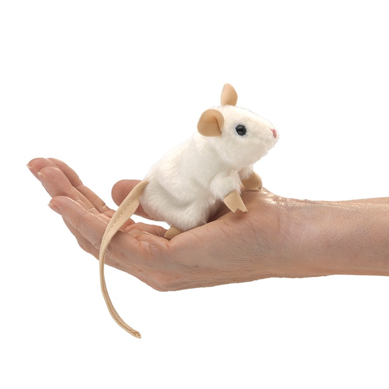 Folkmanis Mini White Mouse 2776