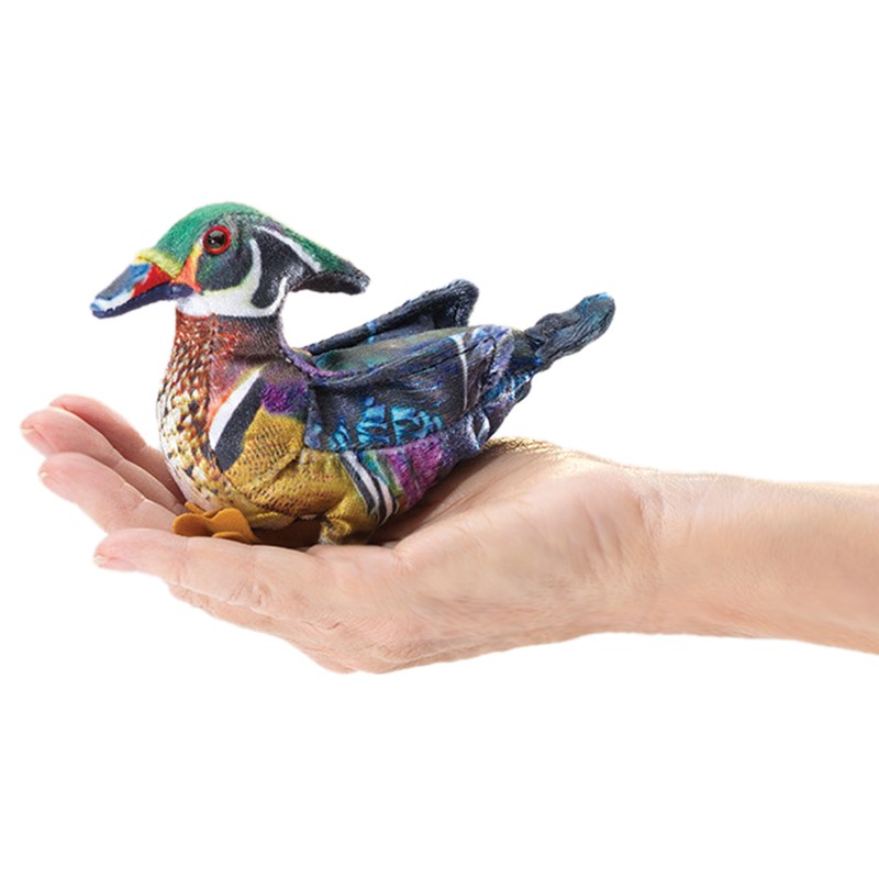 Folkmanis Mini Duck, Wood 8006