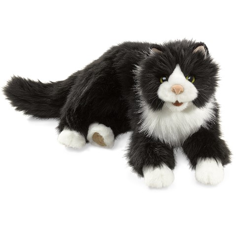 Tuxedo Cat Hand Puppet | Folkmanis