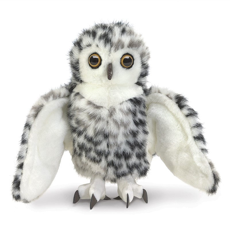 Small Snowy Owl Hand Puppet | Folkmanis